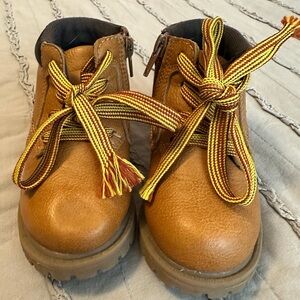 Carter’s Brown Kids Boots with Yellow Laces